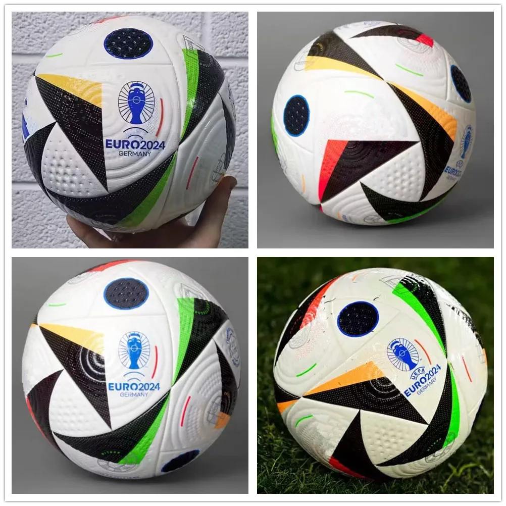 Ballon de football de la Coupe d'Europe 2024, taille 5, de haute qualité, joli match de football, expédier les ballons de la Coupe du monde sans boîte d'ajout d'air