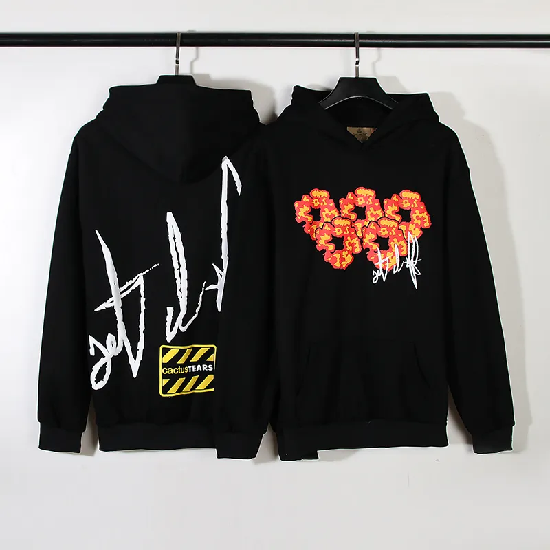 Distressed Graphic Hoodie - Mens & Womens Vintage Flame