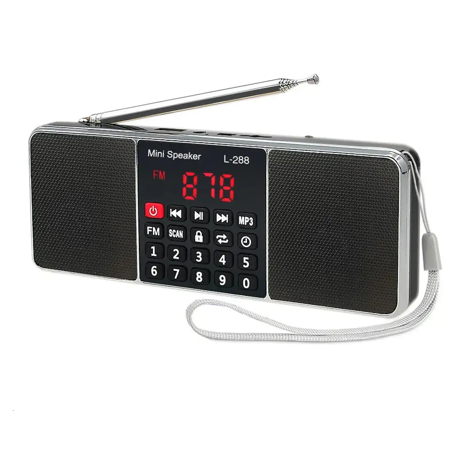 Przenośne S ers Eonko L 288 Super Bass Stereo FM Radio S er z TF USB Aux Block Butch Bateria 231206