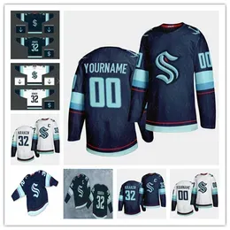 Custom 2020 New Team  Kraken Ice Hockey Jersey Cheap Any Name Any Number Stitched Uniforms Men Women Youth Good Size S-3XL