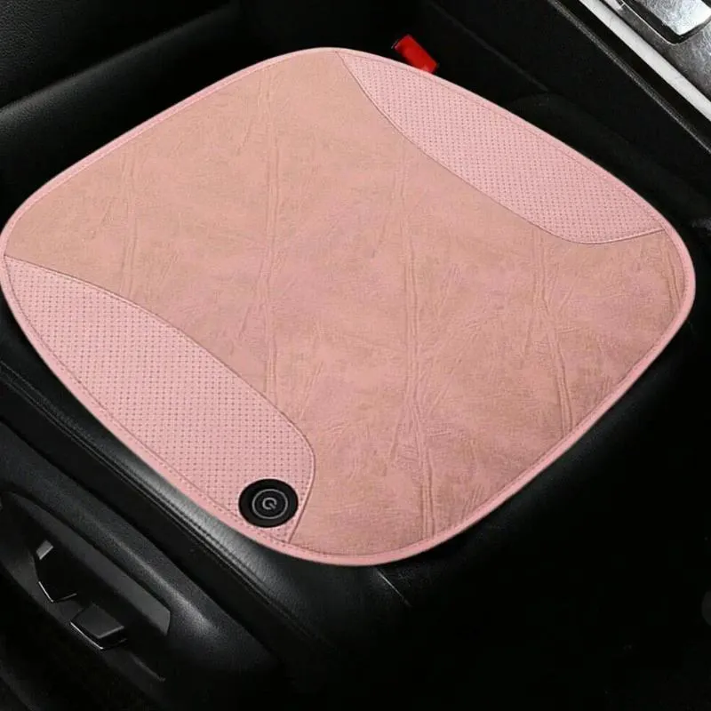 Bilsäte täcker 12V USB uppvärmd täckning Front kudde uppvärmningskuddar Intelligent temperaturkontroll Universal Winter Auto Warmer