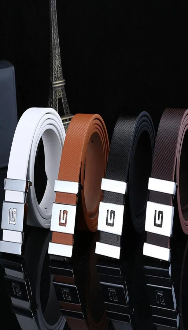 2018 New Men Automatic Buckle Leather Waist Strap Belts Buckle Belt cintos masculinos de couro luxo9094078