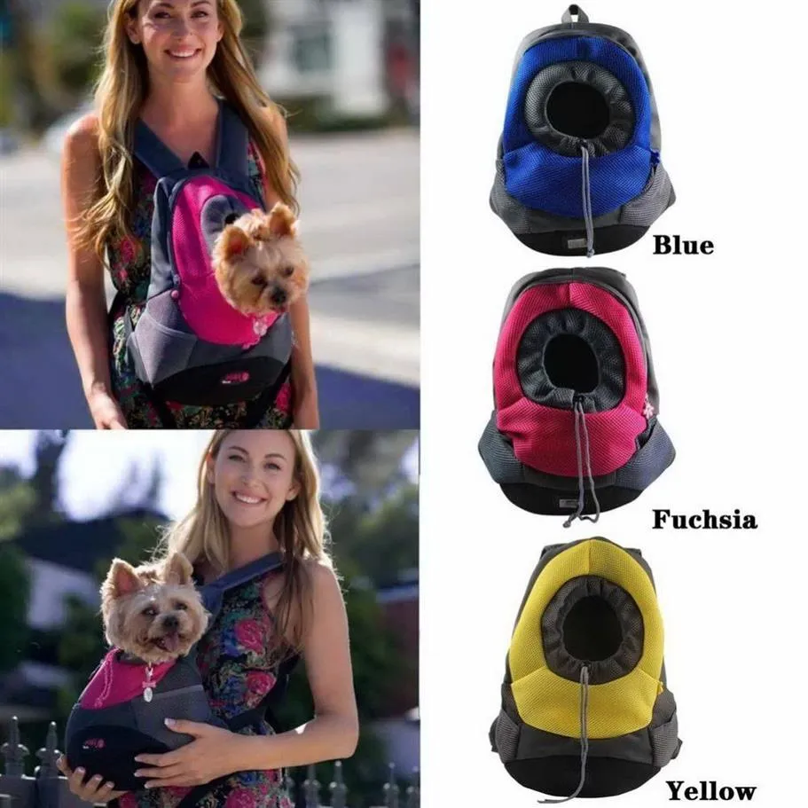 QET CARRIER Outdoor-Rucksack für Hunde, atmungsaktive Katzen-Reisetasche, Hunderucksäcke, Netz-Schultertasche für Haustiere, Tragetasche für Hunde und Katzen, Tragetaschen215F