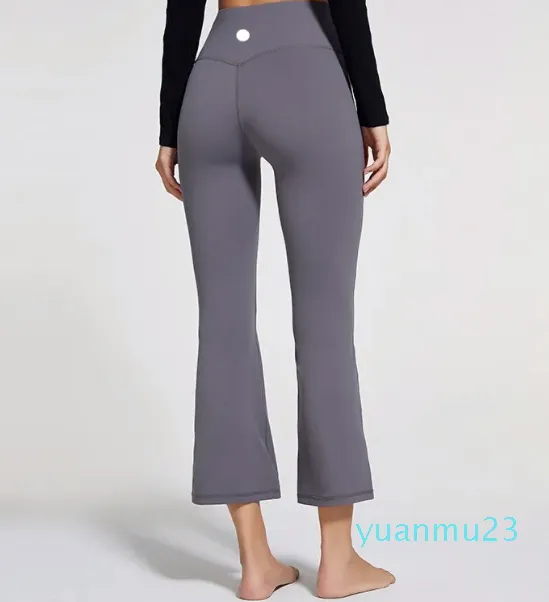 Femmes Yoga pantalon évasé été dames taille haute ventre cloche-bas pantalon montre jambes longues Yoga