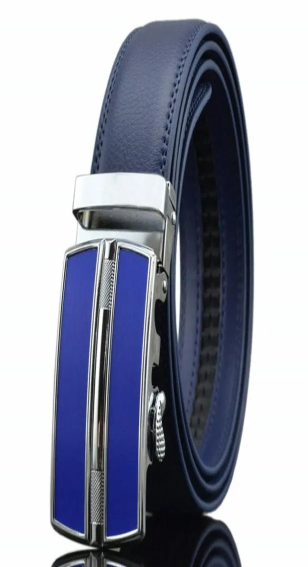 Designer Belts Men High Quality Genuine Leather Belt Mens Belts Luxury Ceinture Homme Luxe Marque Blue Automatic Kemer4477690