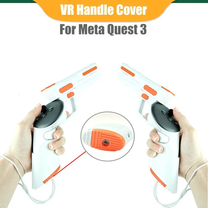Защитный чехол для очков VR для Meta Quest 3 Touch, чехол для контроллера, ручка для кожи, чехол для аксессуаров 231206