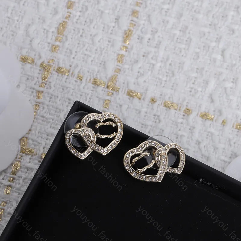 Luxury Heart Ruby Stud Earrings Designer Jewelry for Women Ladies Party Wedding Birthday 925 Silver 2024 Christmas Gifts