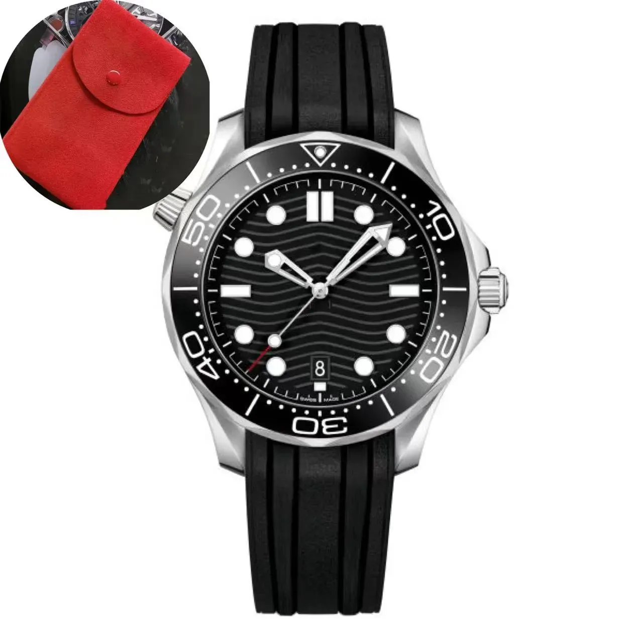 男性は高品質の海300m AAA 42mm Orologio UOMO Sapphire Glass Rubber 2813自動メカニカルJason007マスターマンウォッチデザイナー付きボックス