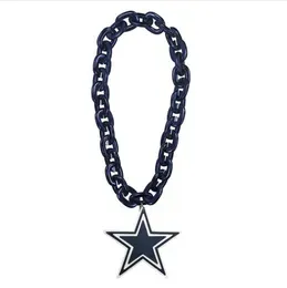 Pendant Necklaces Dallas``Cowboys``MEN Women Youth Throwback Logo Team Fan Chain