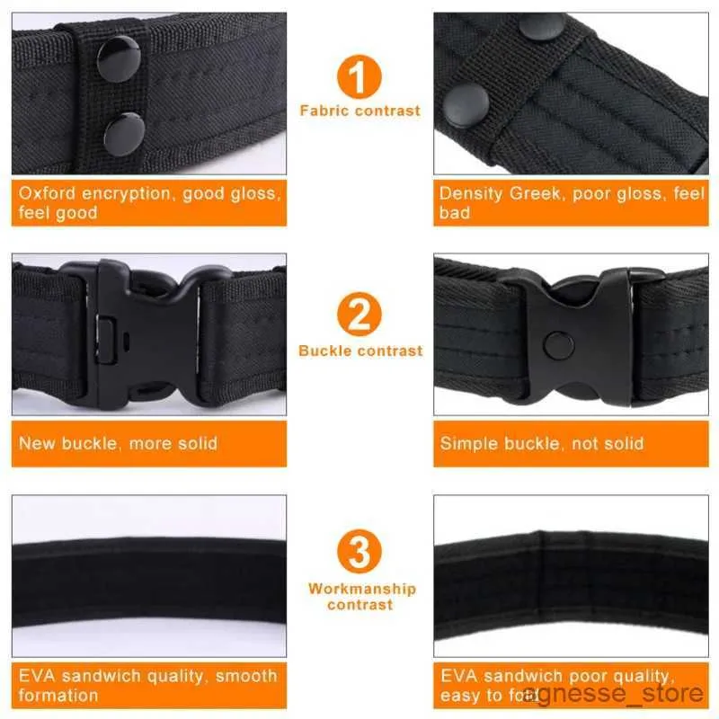 Belts Army Style Combat Belts Quick Release Tactical Belt Fashion Men Militär Canvas Midjeband utomhusjakt Vandringsverktyg Färger R231206