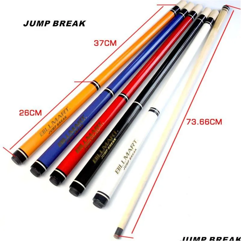 Accessoires de billard 2 en 1 Break Cue Jump Cues 5 couleurs Option 1M Tip Chine 230616 Drop Delivery Sports de plein air Jeux de loisirs Dhhwj