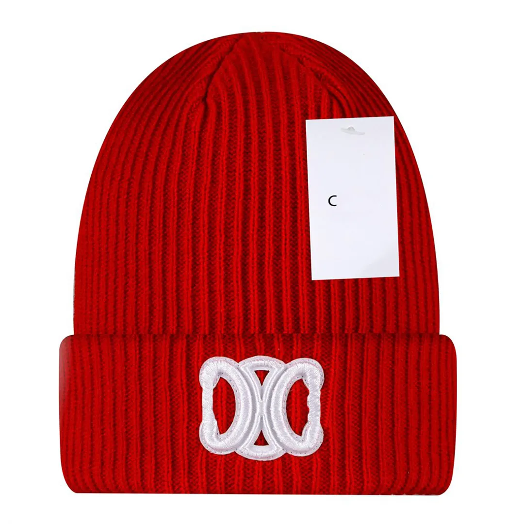 Beanie designer beanie luxury beanie hat temperament versatile beanie knitted hat warm letter triangle design hat Christmas gift fashion hat 10 Colours very good