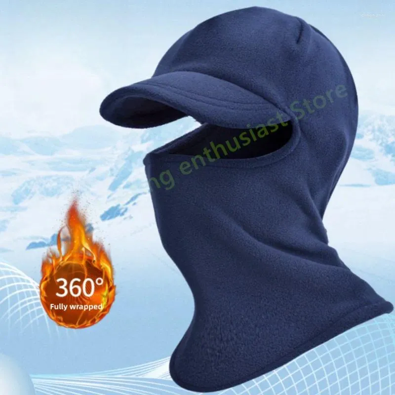 Bandanas Riding Hat Winter Warm Running Scarf Baraclava Coral Plush Bicycle Full Face Cover Mountaineering Fishing Skating