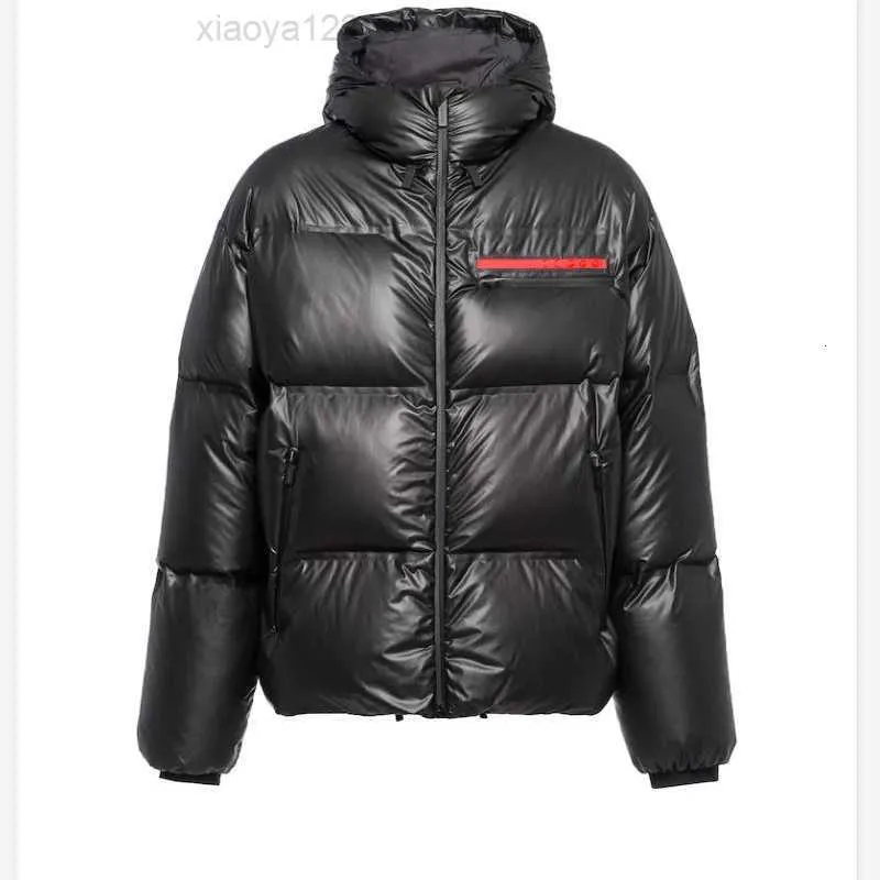 2023AW Luxus Marke Männer Unten Puffer Jacke Re-nylon Mit Kapuze Designer Warme Parkas Winter Mantel Rib Sleeve Herren frauen Geeignete Kleidung