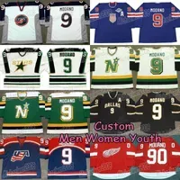 Mike Modano hockey Jersey 2004 World Cup USA Dallas Stars 1990  Mike Modano North Stars 1991 Hockey Jerseys Stitched Logo custom me