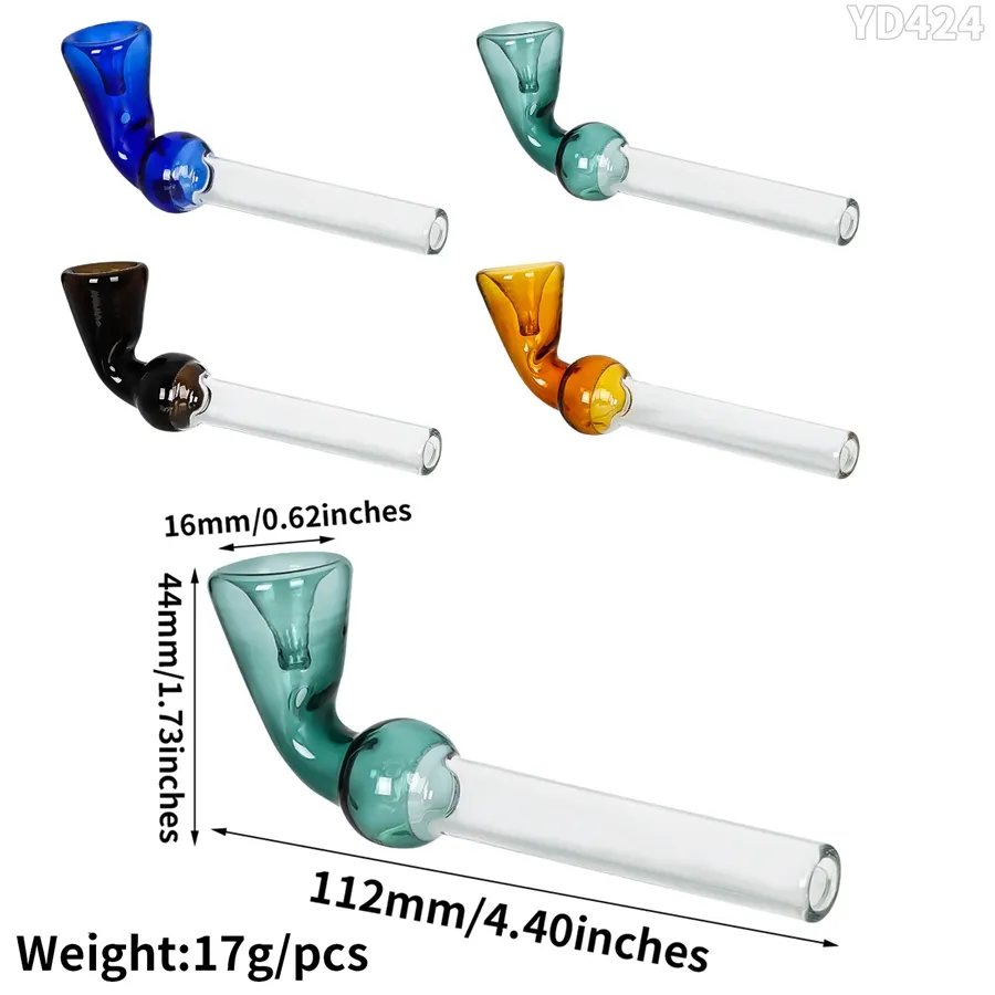 Flared glass pipe Small smoke pipe wholesale tobacco accessories Glass pipe