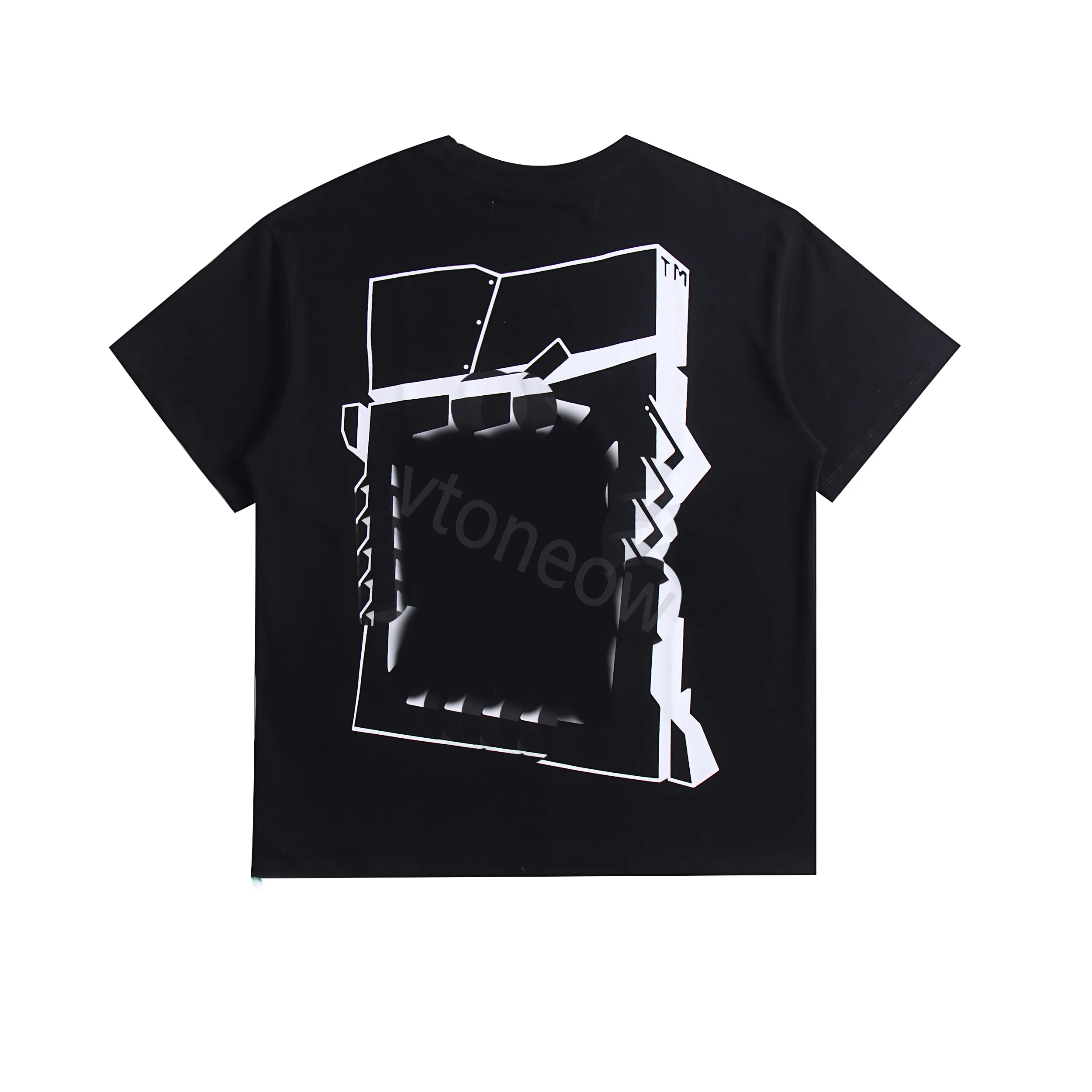 24-2 mode Luxe Offes Kleding Heren T-shirt en Dames Losse T-stukken Tops Man Casual Straat graffiti Shirt wit Sweatshirtoff Heren T-shirts Offs tops