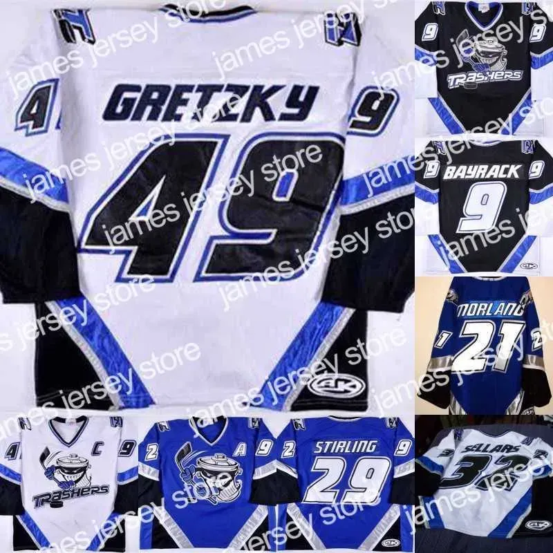 Maglie da hockey Brent Gretzky Danbury Trashers 2004-05 Maglia Brad Wingfield Bayrack Rupp GALANTE Jon Mirasty Regan Kelly Mike Bayr