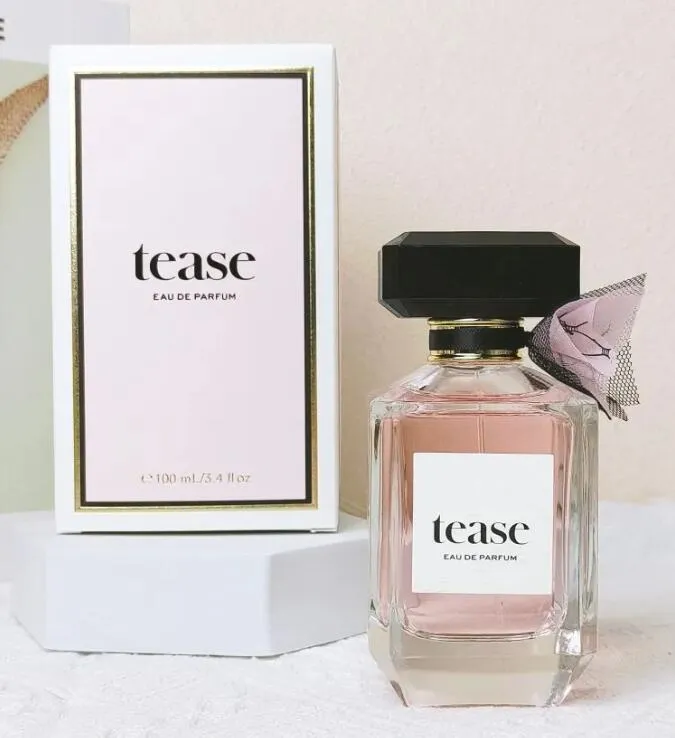 Secret Tease Perfume 100 ml Creme Cloud Zapach Kobieta Eau de Parfum 3.4 und Długowy zapach marka EDP Sexy dziewczyna Kobieta Lady Parfum Kolonia Spray Wysoka jakość