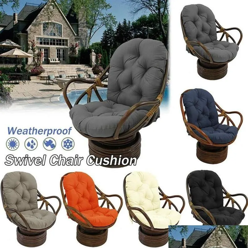 Kudde/dekorativ kudde kudde dekorativ svängbar rocker tvättbar hemmöbler sittmatta förtjockad stol modern utomhusdekor f dhen0