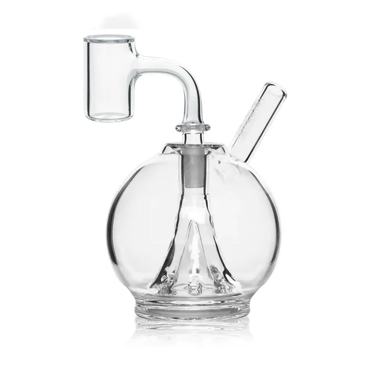Volcano Mini Dab Rig Quartz Banger, Dot Handle, 14mm Bowl Smooth