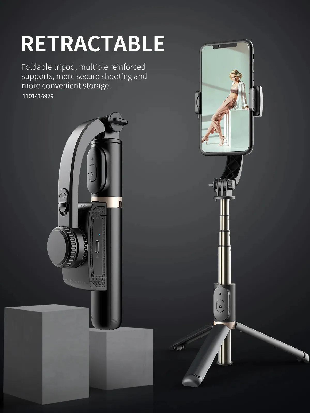 Selfie Monopodları COOL DIER 2023 Telefon Gimbal Sabitleyici Kablosuz Bluetooth Selfie Çubuğu Tripod Sabitleyici Tutucu Braketi_voghion.com