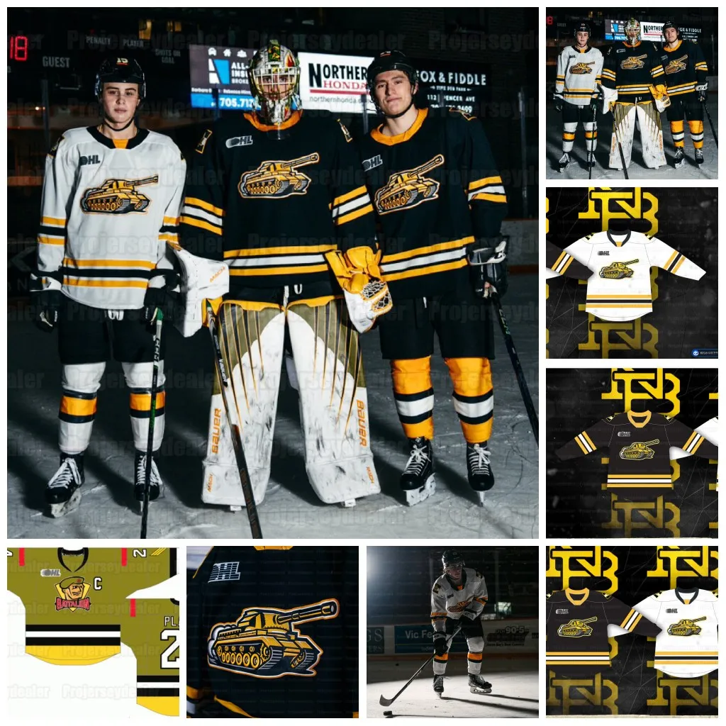 OHL North Bay Battalion 2024 Centurion Hockey Jersey Maglie Di