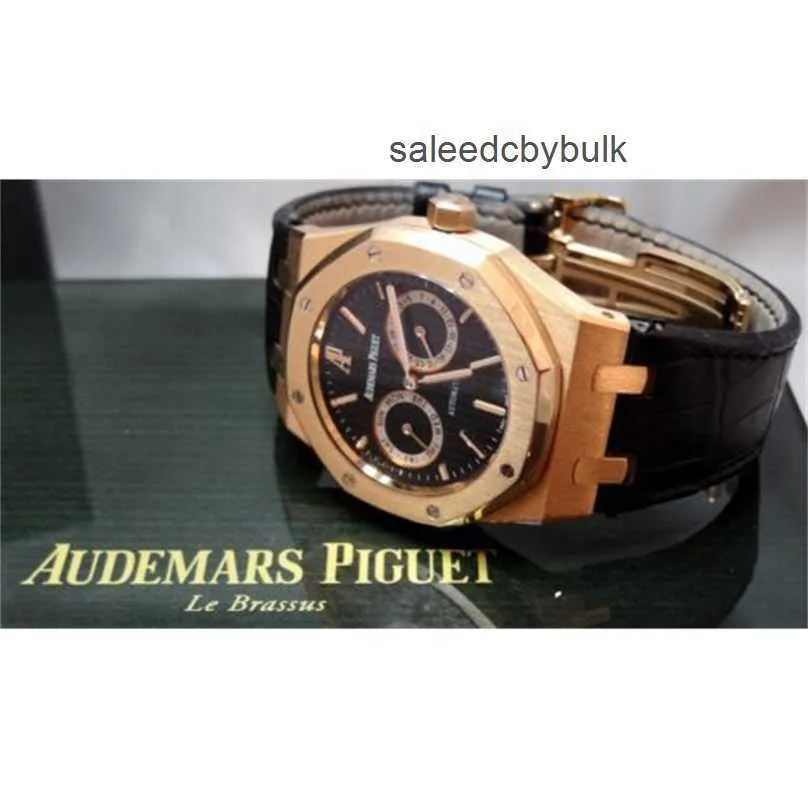 Heren luxe horloge Audemar Pigue mechanische horloges Swiss MadeEpic Royal Oak 26330 of dagdatum roségouden uil zwarte wijzerplaat kast ID