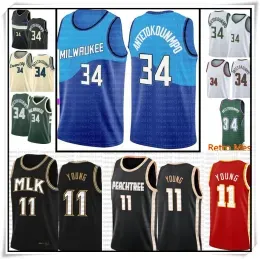 # Giannis 34 mens Antetokounmpo Jersey Trae 11 Young Basketball Jerseys Green Black White Red Beige S-XXL 777