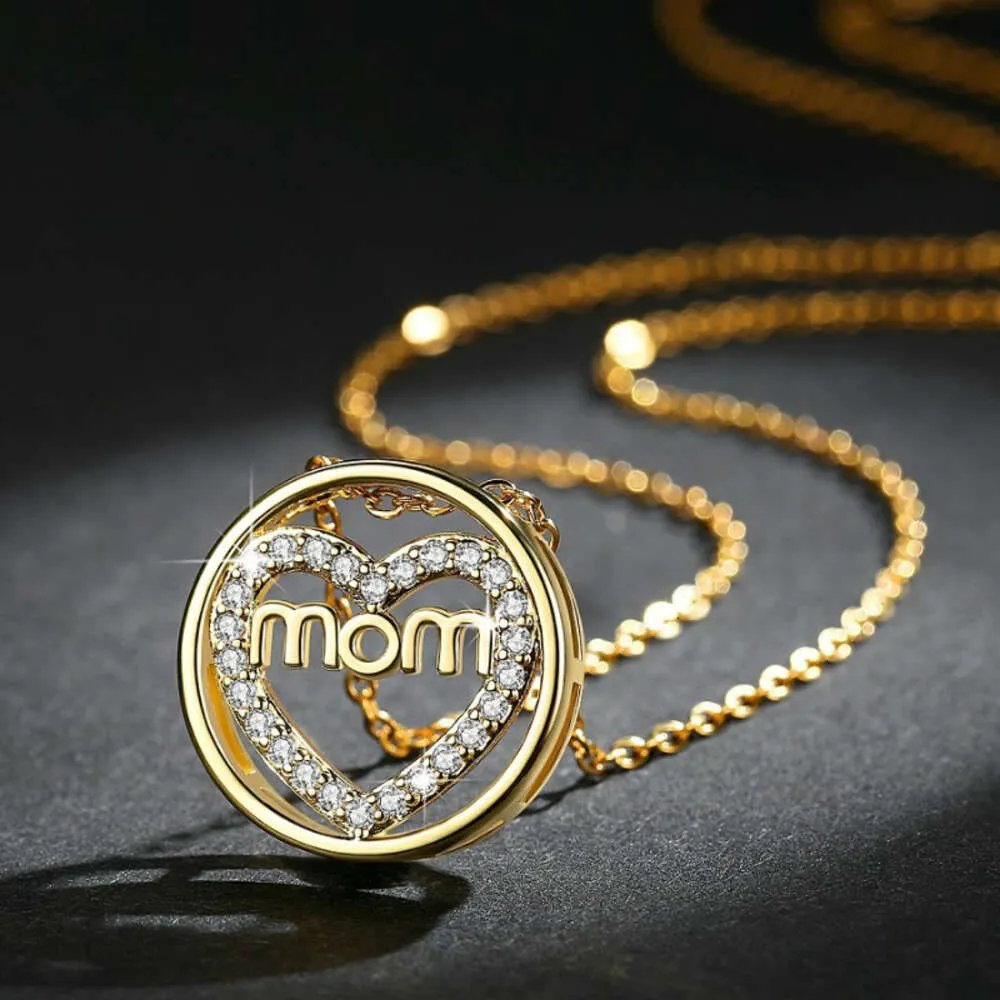 MOM Circular Creative Pendant Necklace, Birthday Party Jewelry Accessories Anniversary Commemorative Gift