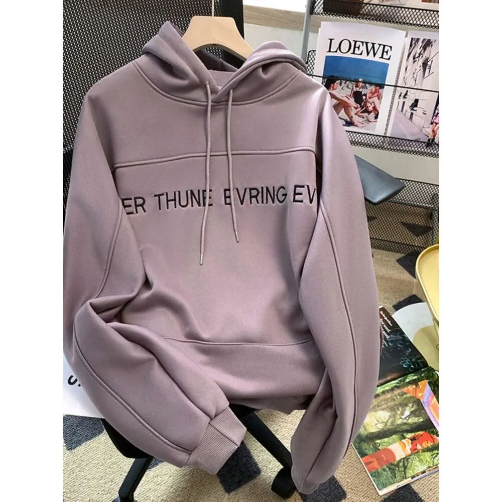 Kvinnors hoodies tröjor exporterar utrikeshandel cut etikett kvinnor kläder stora varumärke svansvaror highend guangzhou tretton rader europeiska broderi hoodie kvinnor kvinnor