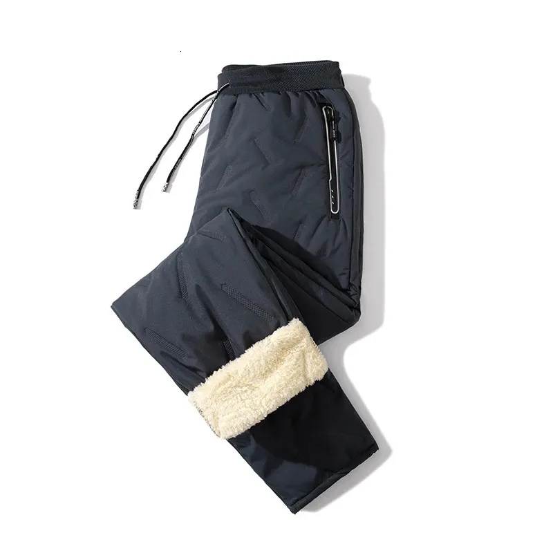 Pantalons pour hommes hiver laine d'agneau chaud décontracté épais coupe-vent pantalons de survêtement Y2K style jeunesse jogging hommes plus taille coton 8XL 231205