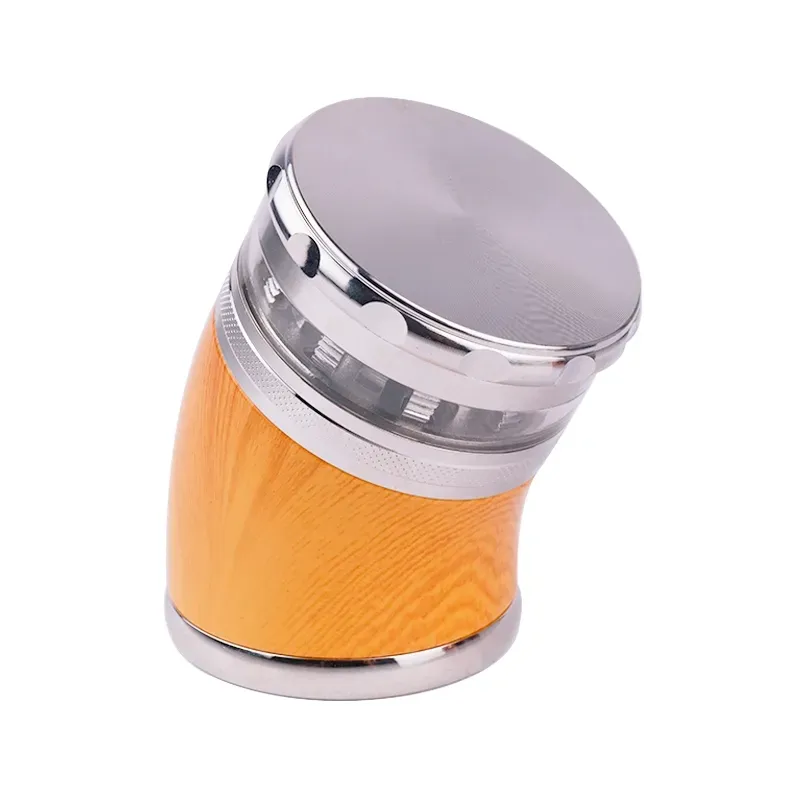 Tobacco Herb Grinder New Arrivals Smoking Crusher 4 Layer Smoke Shop Supplies Bend Structure Sharp Teech