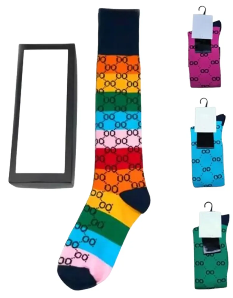 2023 Luksusowy projektant Multi Color Men's Socks Women's Long Tube Sockin