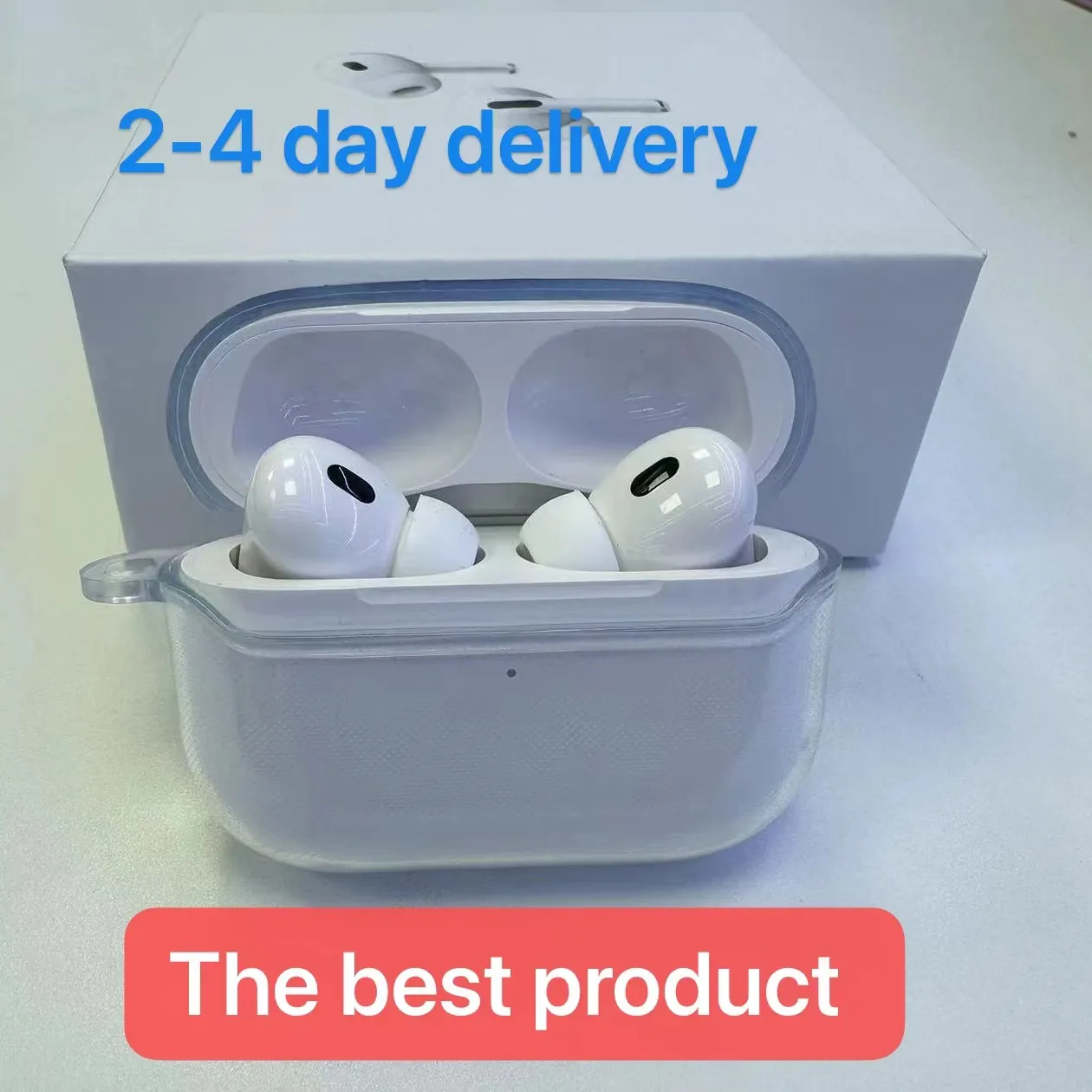 För AirPods Max Pro 2 3 Case 2nd Generation Airpod 3 PRO PRO Hörlurtillbehör Solid TPU Silikon Skydd Earphone Cover Wireless Charging Shock Propert Case