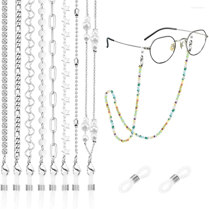 Kedjor 2023 Fashion Women 6st Anti-Lost Beading Mask Chain Glasses Rope