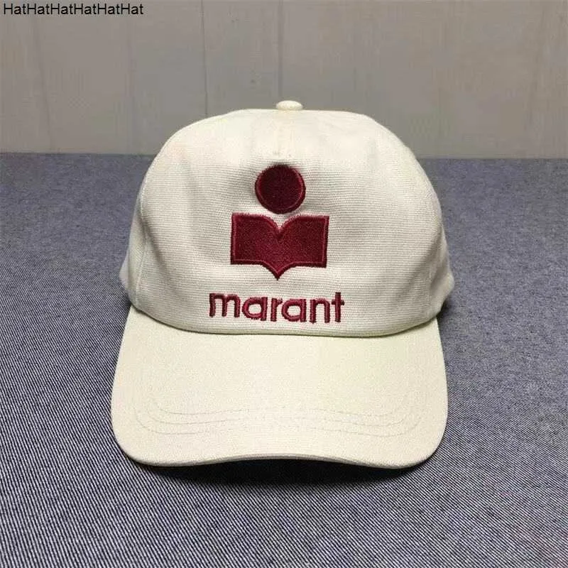marant designer baseball cap fashion leather ladies men bucket hat black brown letters embroidered hat wide brim marant hat duck tongue cap