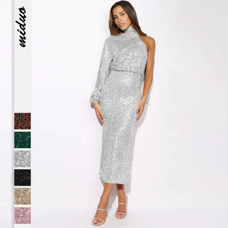 Urban Sexy Dresses Robes Longues A Paillettes Pour Femmes Echarpes Perles Conception de Vetements Boites De Nuit Mariages Robes De Soiree Mode Chaude Y2K 231206