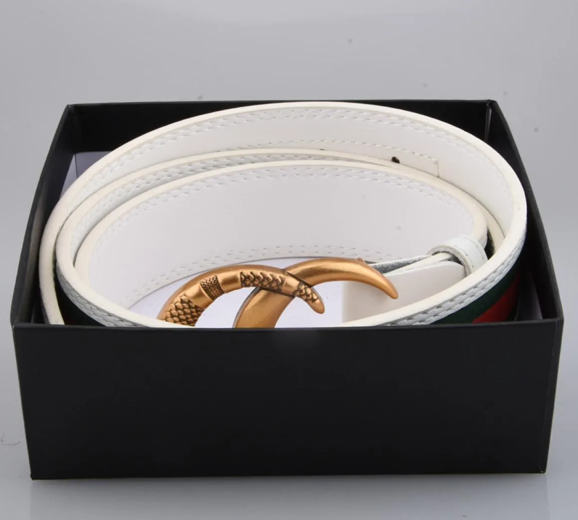 fashion with box leather belt for men woman women G big gold buckle t top mens snake belts whole9634540