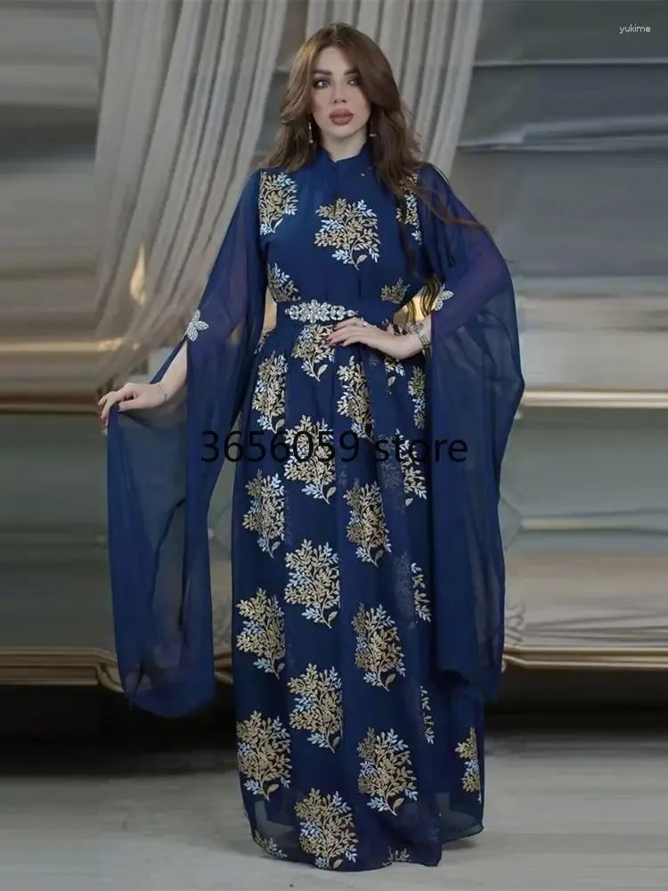 Abbigliamento etnico Robe Musulmane Djellaba Femme Caftano Marocain Ramadan Abiti africani per le donne Abaya Dubai Turchia Islam Musulmano Lungo Maxi