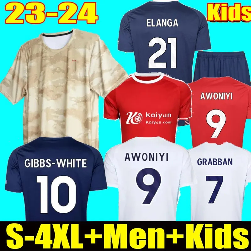 3xl 4xl Nottingham 23 24 Lingard Soccer Jerseys Grabban Johnson Surridge 2023 2024 Men Kids Forest Awoniyi Ameobi Krovinovic Elanga Football Shirts Men Kids Kit Kid