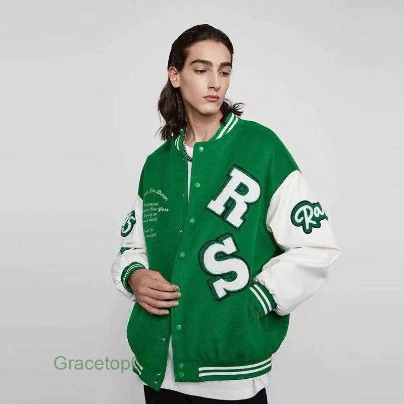 Mannen Jassen Hip Hop Borduren Baseball Jas Wilde Kleuraanpassing Goth Bomber Mannen Harajuku College Varsity Vrouwen 3xb3