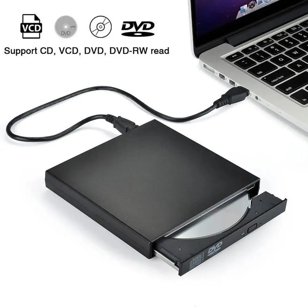 Cd-speler Usb Externe Dvd Cd Rw Disc Combo Drive Reader Voor Windows 98 8 10 Laptop Pc 231206