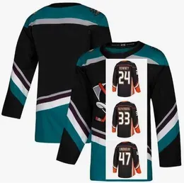 Custom Anaheim Duck Carter Rowney Jersey 24 Sam Steel 34 Jakob Silfverberg 33 Hampus Lindholm 47 John Gibson 36 Danton Heinen 43 S-3XL