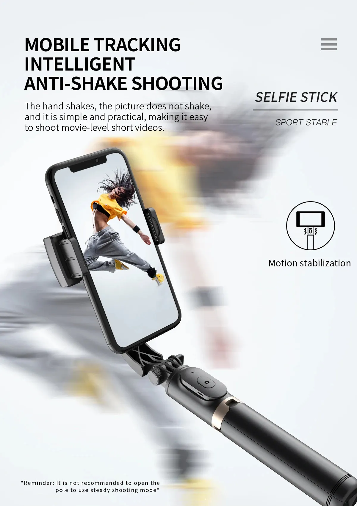Selfie Monopodları COOL DIER 2023 Telefon Gimbal Sabitleyici Kablosuz Bluetooth Selfie Çubuğu Tripod Sabitleyici Tutucu Braketi_voghion.com