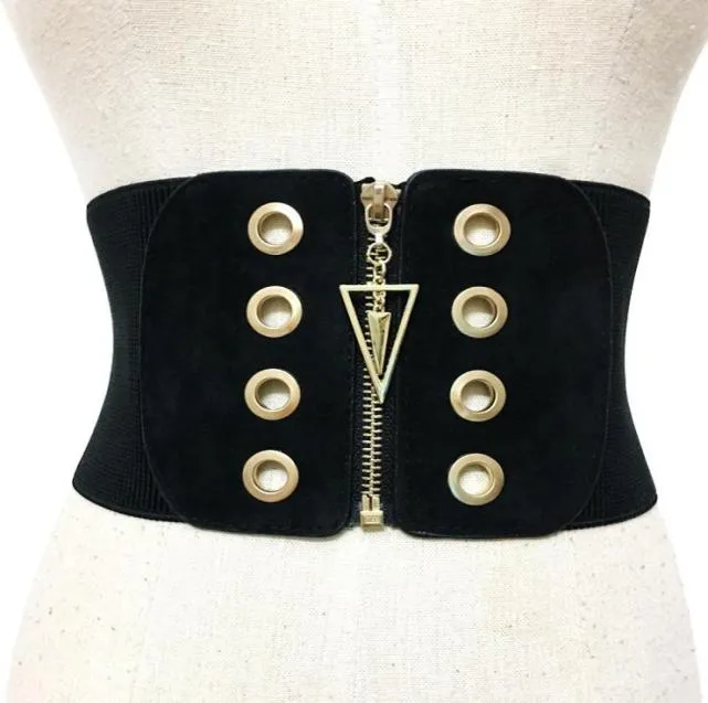 CHICEVER tricoté élasticité taille femme ceintures pour femmes Cummerbund bonne qualité Corset moulante mince large ceinture mode 2017 S181013280425