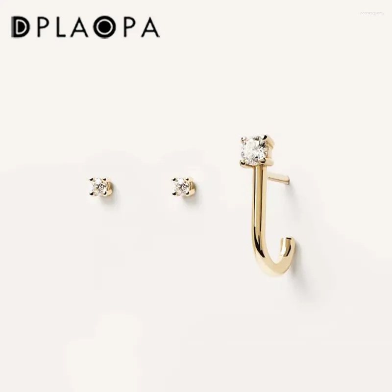 Boucles d'oreilles DPLAOPA 925 en argent Sterling 3 pièces/ensemble boucles d'oreilles unies Clips Pirercing luxe Pendientes bijoux fins