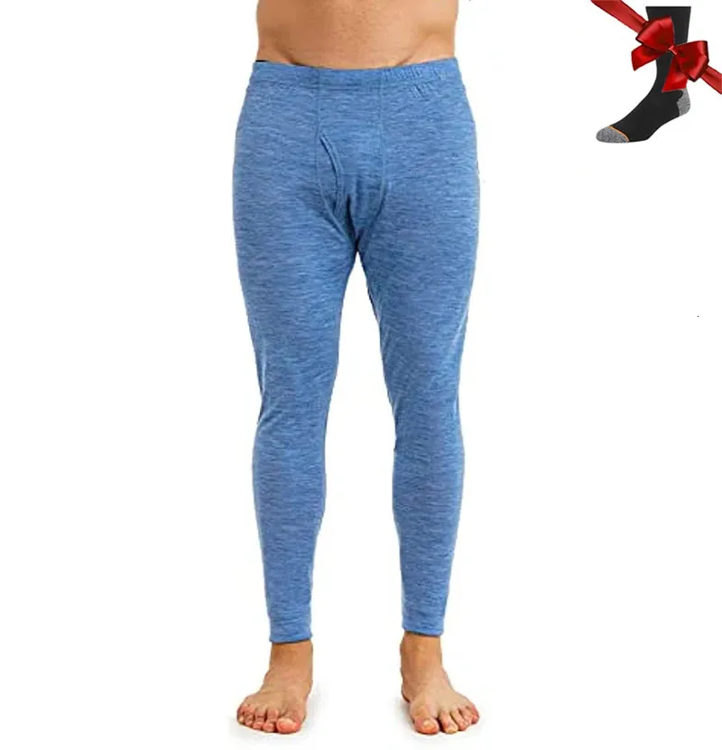 Sous-vêtements thermiques pour hommes 100% laine mérinos sous-vêtements pour hommes pantalons de bas couche de base en laine mérinos pantalons thermiques Leggings caleçons longs chaussettes de base chaudes 231206