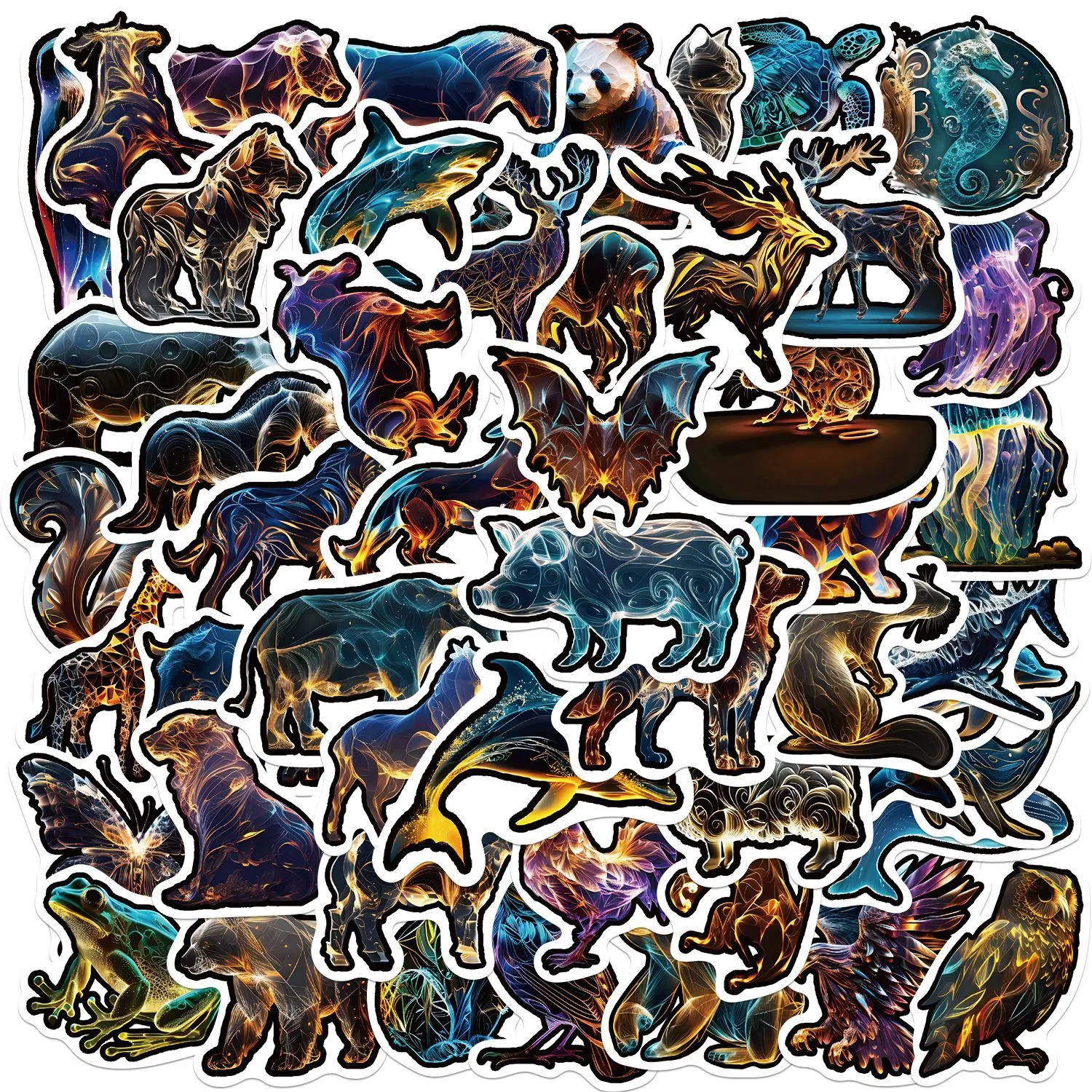DHgate.com:50 Pcs Waterproof Vinyl Stickers for Laptops, Skateboards ...