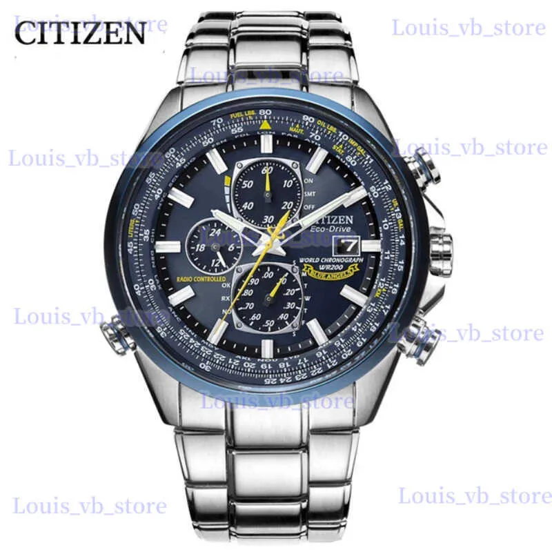 Other Watches CITIZEN Brand 13 Styles Blue Angels Pilot Men's Luxury Leisure Multifunction es for Men Calendar Quartz Wrist T231206